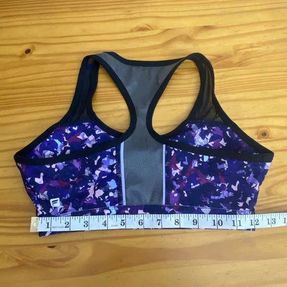 Fabletics Reflective Glow Getter Sports Bra purple *no size tag - Picture 8 of 16